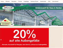 Tablet Screenshot of blumenschmitt.de